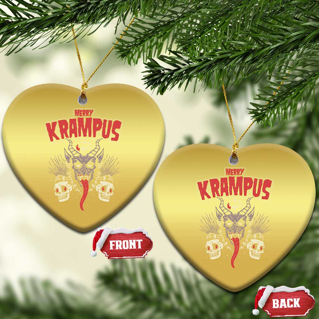 Merry Krampus Xmas Christmas Ornament Naughty Xmas Psychobilly Horror TS02
