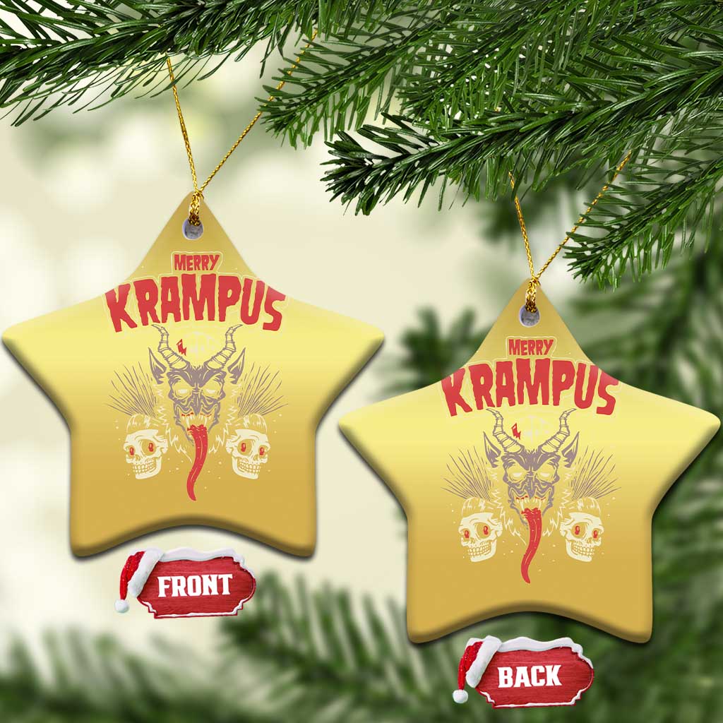 Merry Krampus Xmas Christmas Ornament Naughty Xmas Psychobilly Horror TS02
