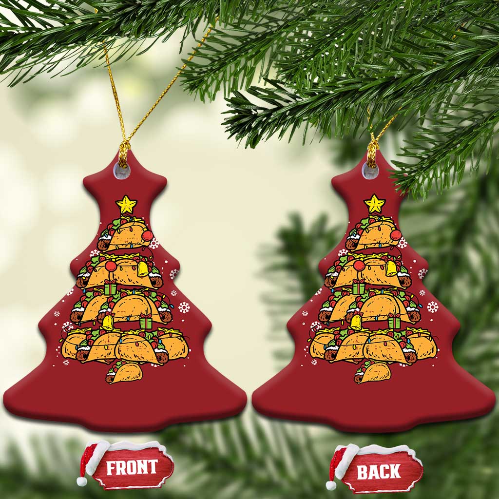 Taco Xmas Tree Christmas Ornament Mexican Food Tacos Lover Xmas in Mexico TS02