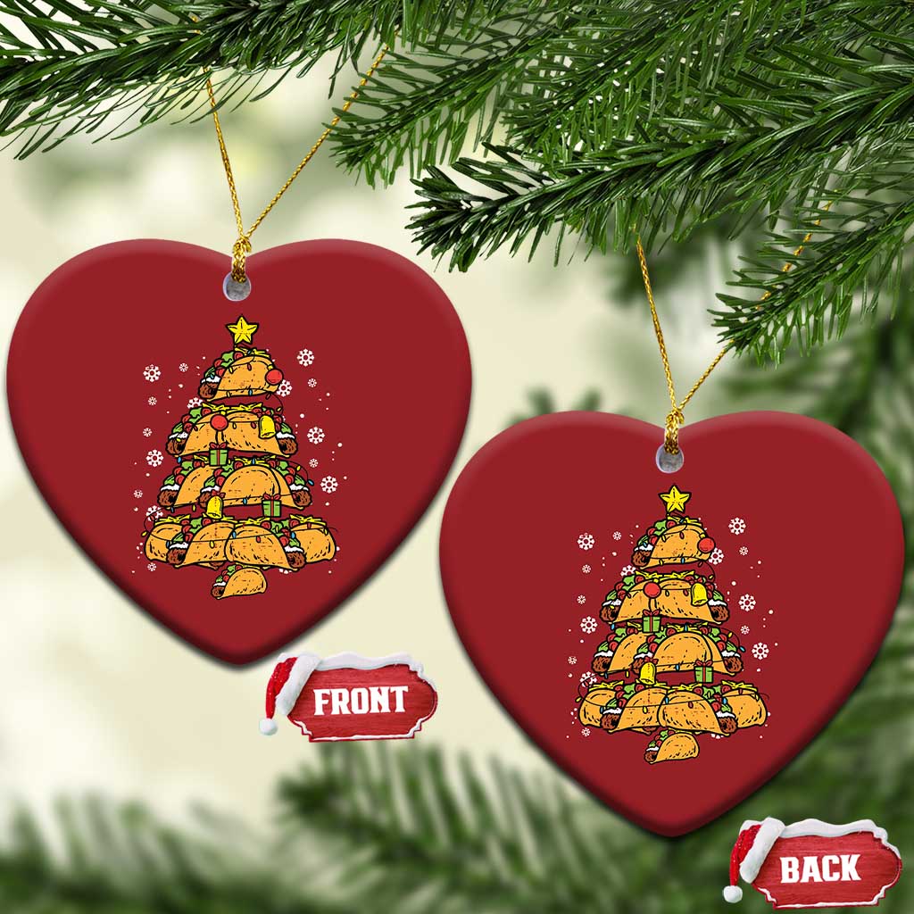 Taco Xmas Tree Christmas Ornament Mexican Food Tacos Lover Xmas in Mexico TS02