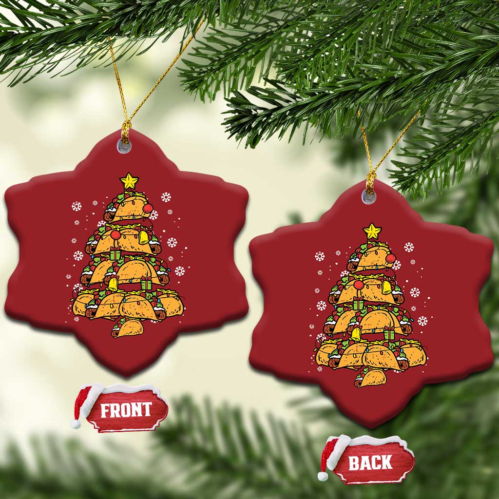 Taco Xmas Tree Christmas Ornament Mexican Food Tacos Lover Xmas in Mexico TS02