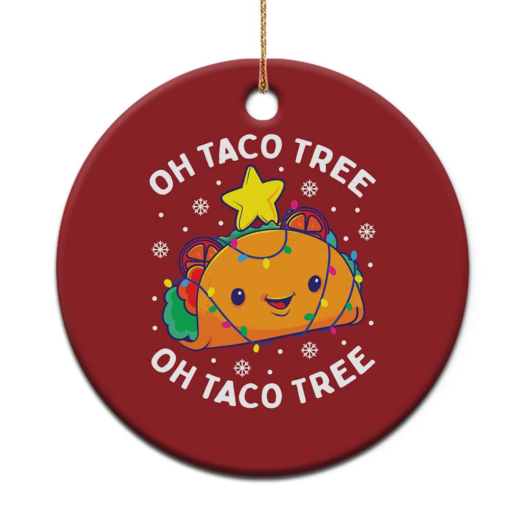 Taco Xmas Tree Christmas Ornament Oh Taco Tree Cute Xmas Mexican Food Lover TS02