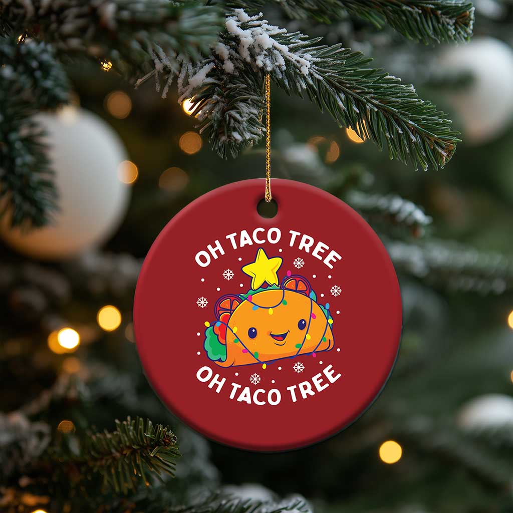 Taco Xmas Tree Christmas Ornament Oh Taco Tree Cute Xmas Mexican Food Lover TS02
