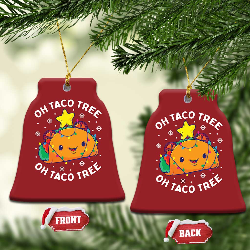 Taco Xmas Tree Christmas Ornament Oh Taco Tree Cute Xmas Mexican Food Lover TS02