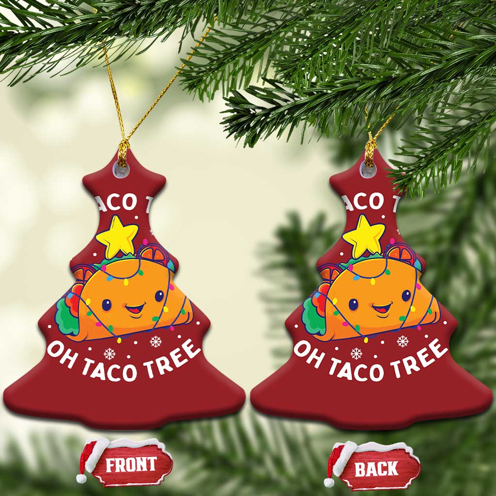 Taco Xmas Tree Christmas Ornament Oh Taco Tree Cute Xmas Mexican Food Lover TS02