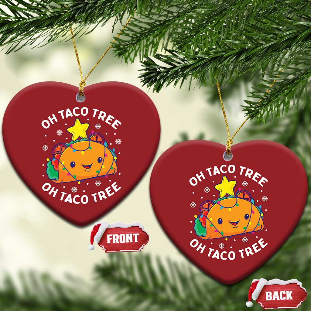 Taco Xmas Tree Christmas Ornament Oh Taco Tree Cute Xmas Mexican Food Lover TS02