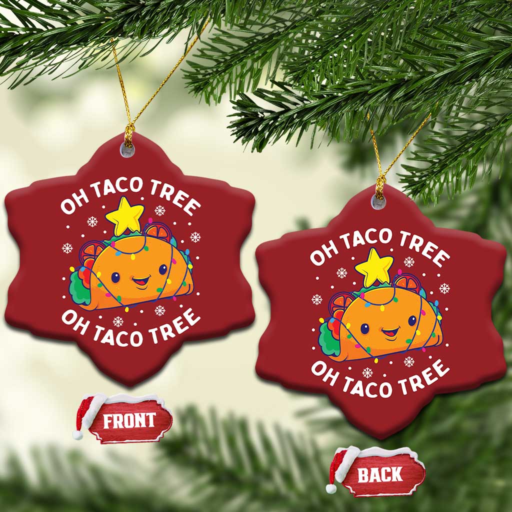 Taco Xmas Tree Christmas Ornament Oh Taco Tree Cute Xmas Mexican Food Lover TS02