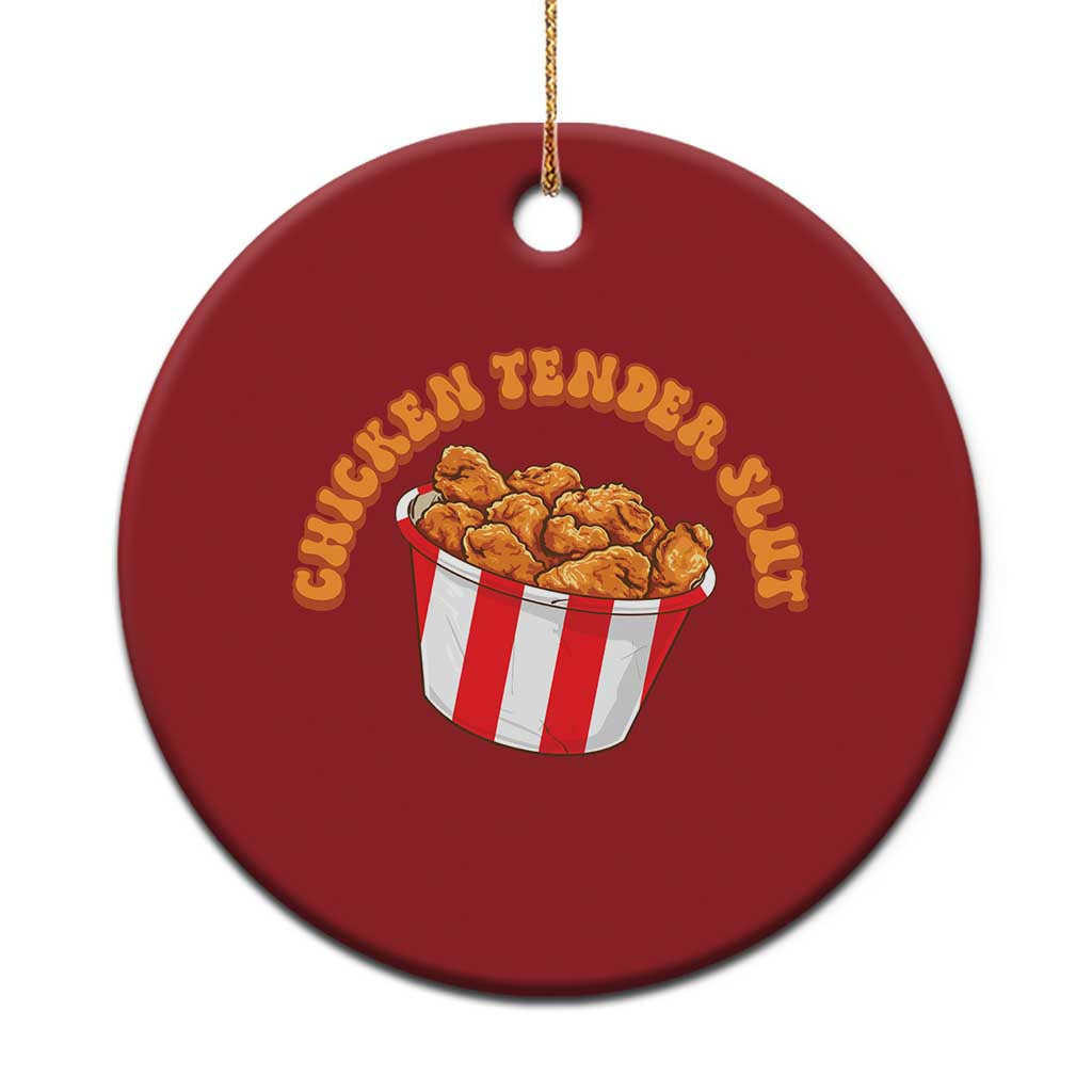 Funny Chicken Tender Slut Christmas Ornament Tendies Bucket TS02