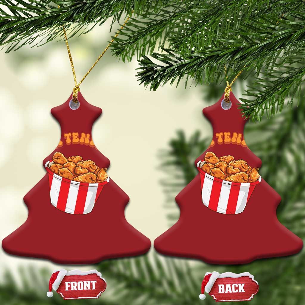 Funny Chicken Tender Slut Christmas Ornament Tendies Bucket TS02