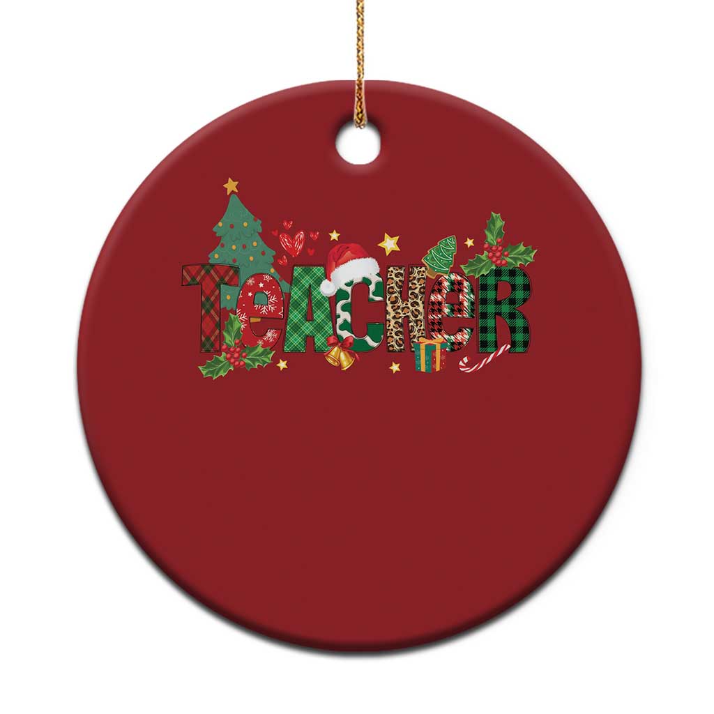 Teacher Xmas Christmas Ornament Merry Xmas Gifts TS02