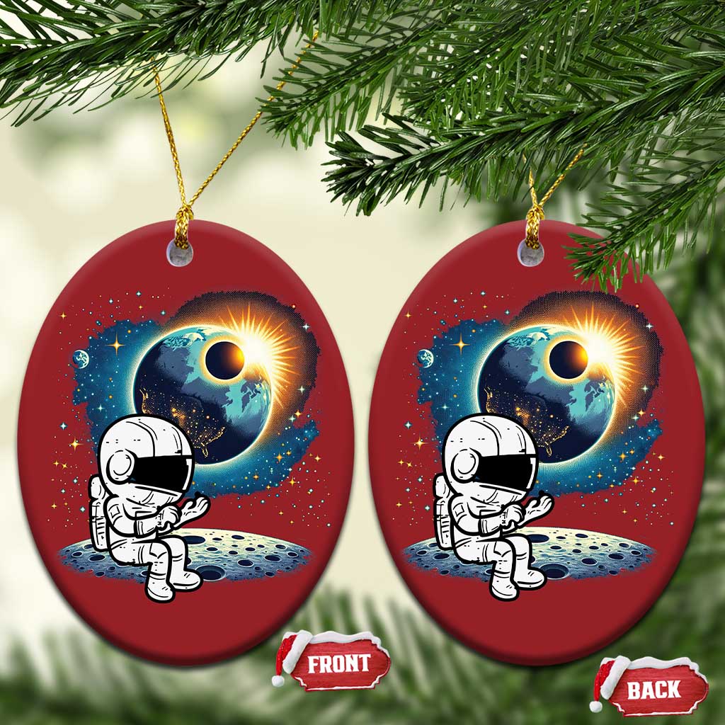 Astronaut Outer Space Christmas Ornament Cute Cartoon Cosmic TS02