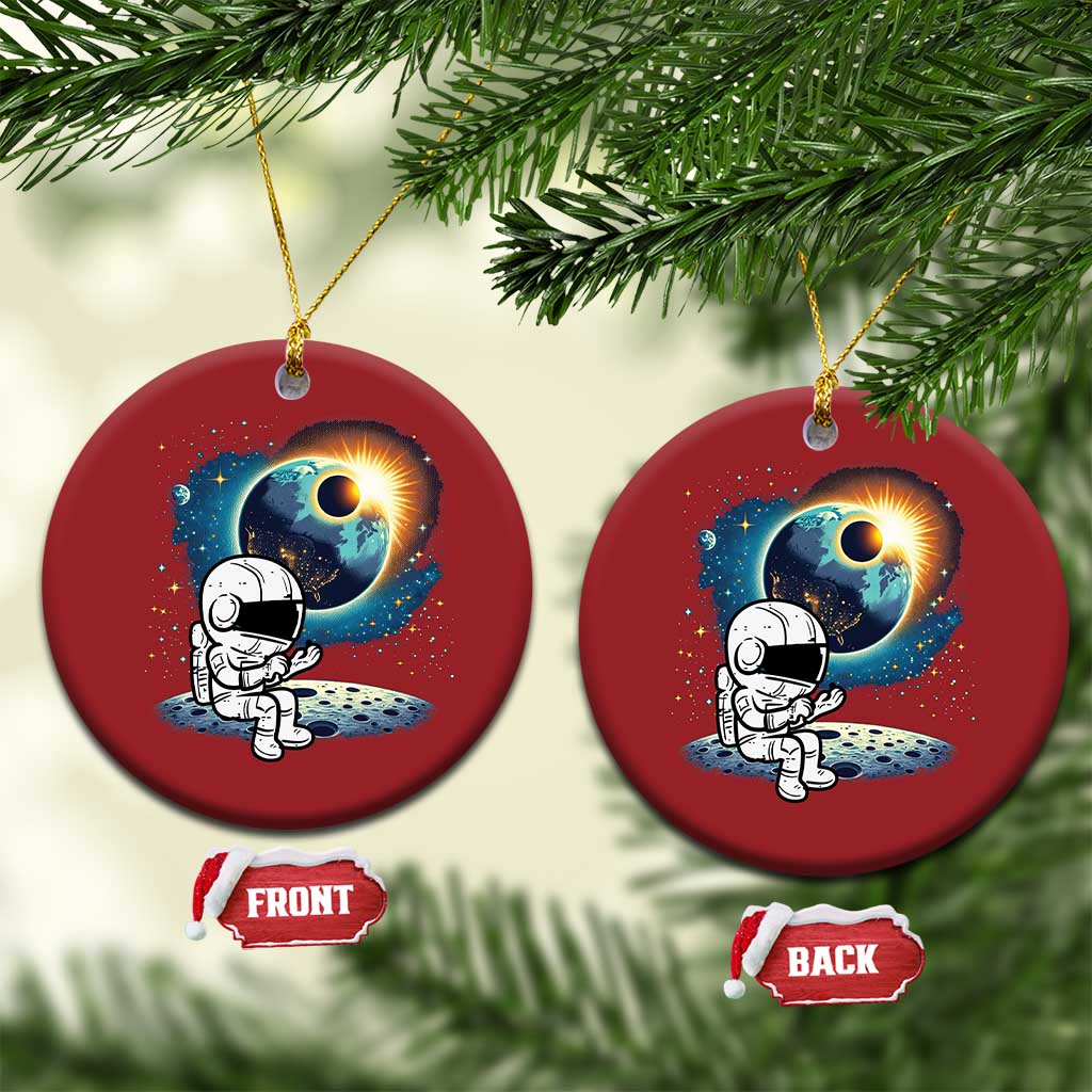 Astronaut Outer Space Christmas Ornament Cute Cartoon Cosmic TS02