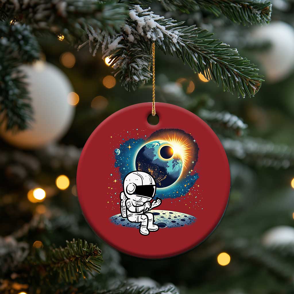 Astronaut Outer Space Christmas Ornament Cute Cartoon Cosmic TS02