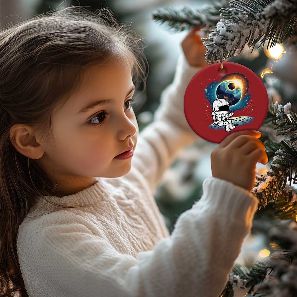 Astronaut Outer Space Christmas Ornament Cute Cartoon Cosmic TS02