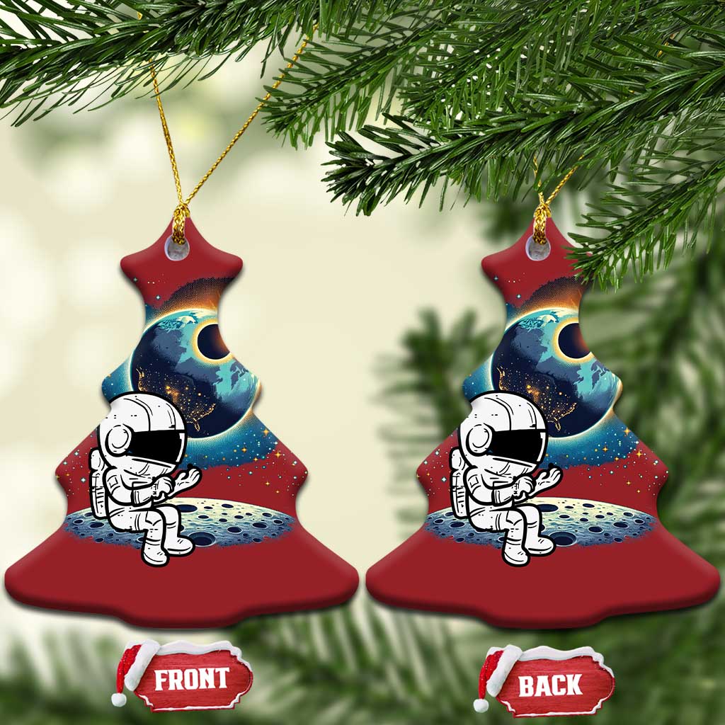 Astronaut Outer Space Christmas Ornament Cute Cartoon Cosmic TS02