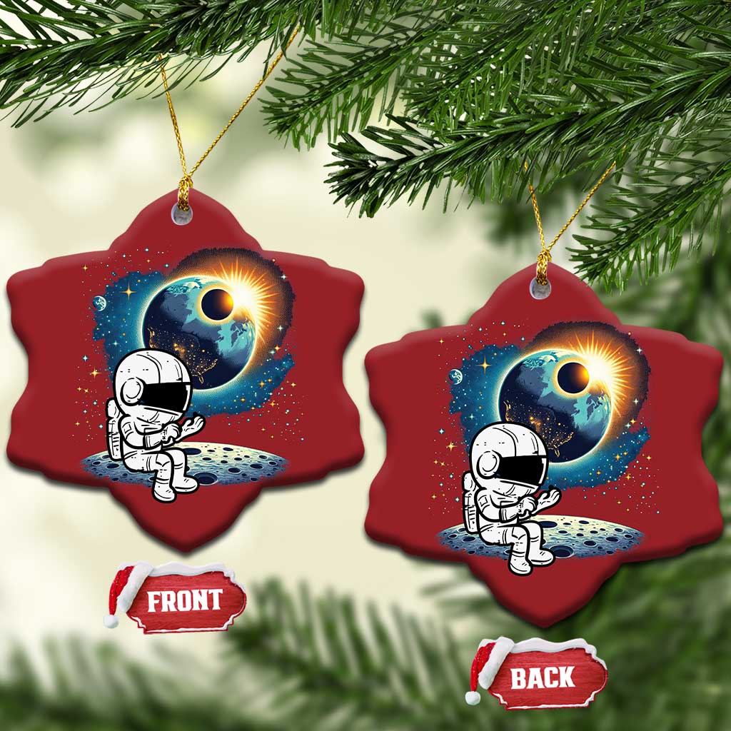 Astronaut Outer Space Christmas Ornament Cute Cartoon Cosmic TS02