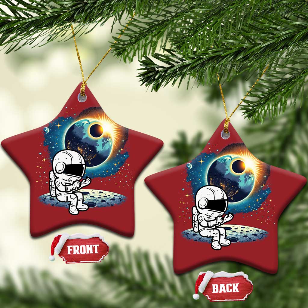 Astronaut Outer Space Christmas Ornament Cute Cartoon Cosmic TS02