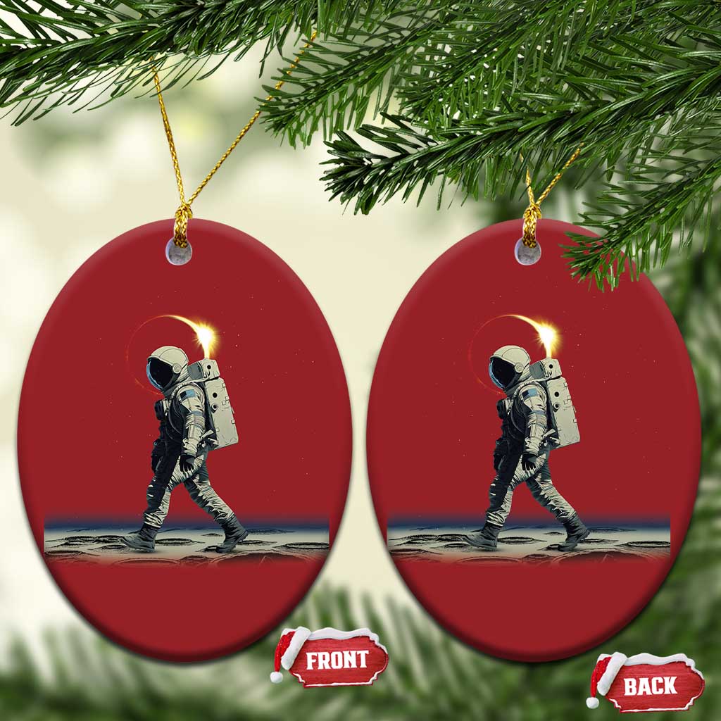 Astronaut Outer Space Christmas Ornament Walking On Planets TS02