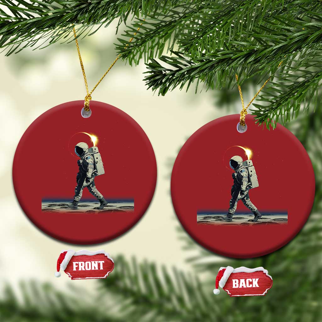 Astronaut Outer Space Christmas Ornament Walking On Planets TS02