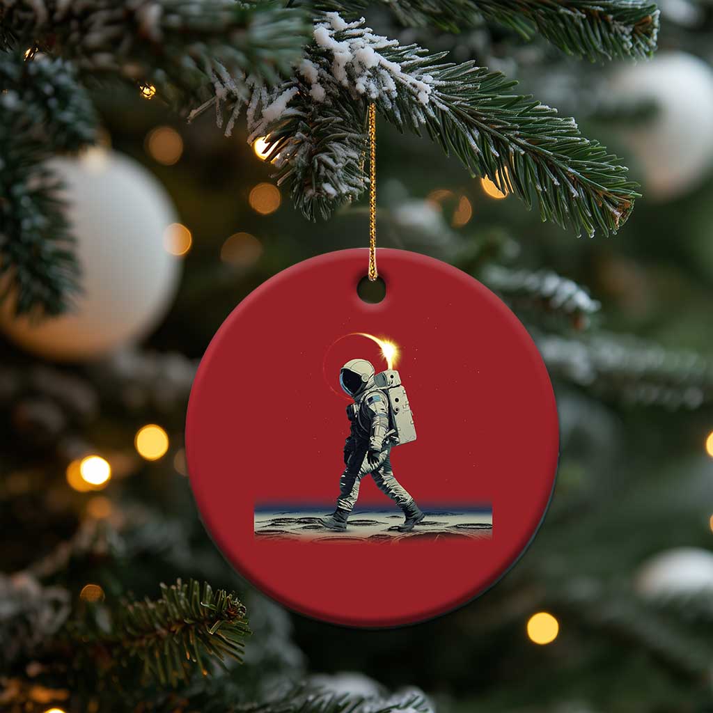 Astronaut Outer Space Christmas Ornament Walking On Planets TS02