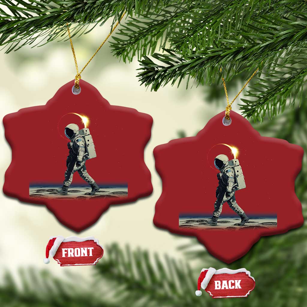 Astronaut Outer Space Christmas Ornament Walking On Planets TS02