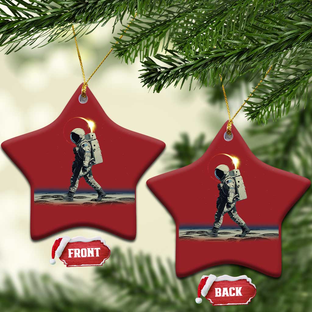 Astronaut Outer Space Christmas Ornament Walking On Planets TS02