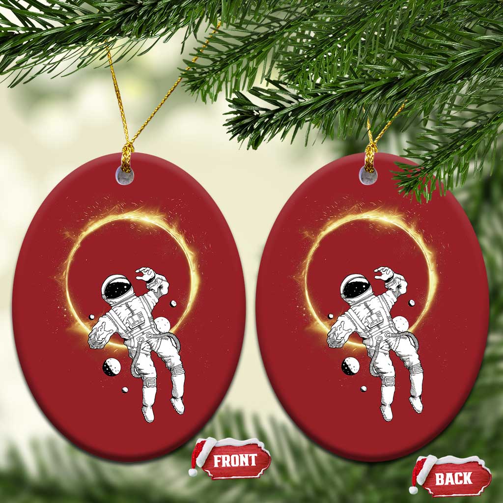 Astronaut Outer Space Christmas Ornament Cosmic Spaceflight Galaxy TS02