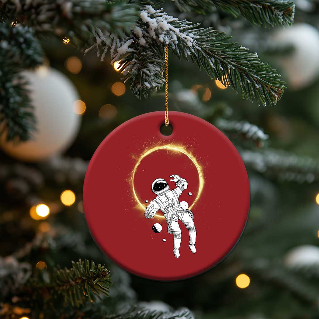 Astronaut Outer Space Christmas Ornament Cosmic Spaceflight Galaxy TS02