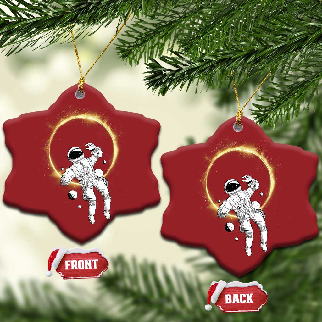 Astronaut Outer Space Christmas Ornament Cosmic Spaceflight Galaxy TS02