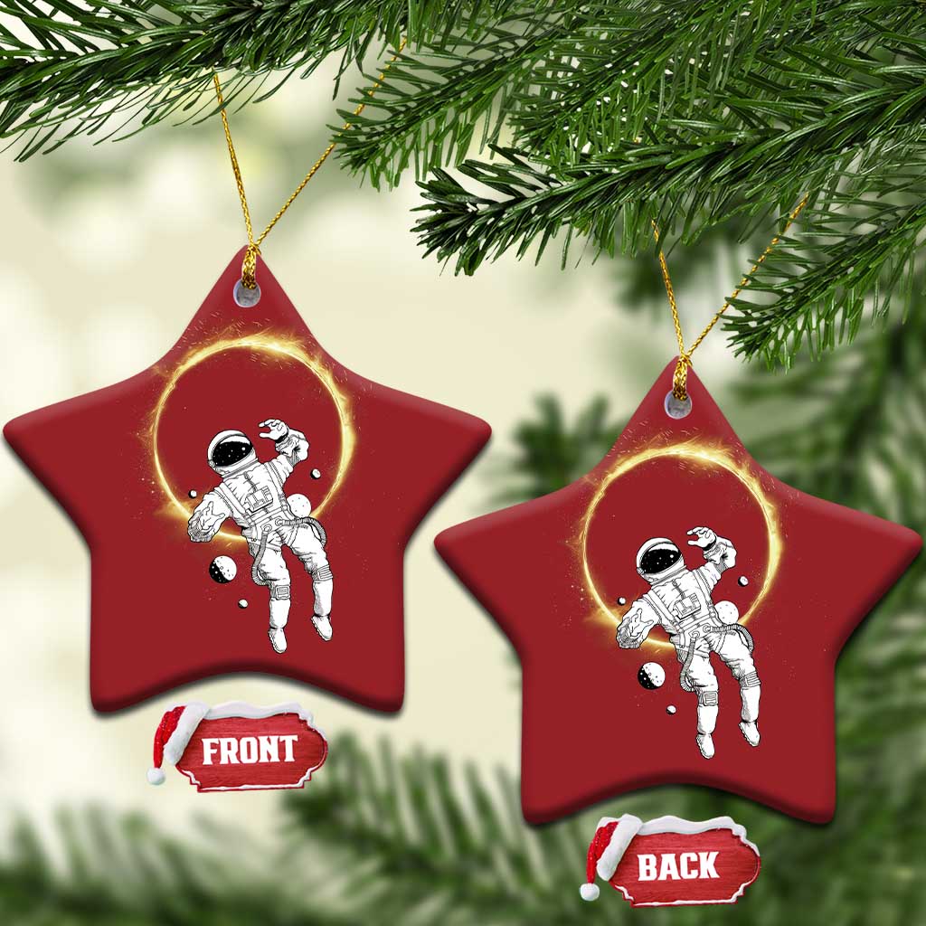 Astronaut Outer Space Christmas Ornament Cosmic Spaceflight Galaxy TS02