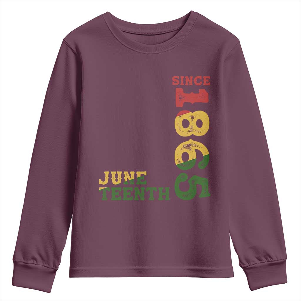 Juneteenth Since 1865 Youth Sweatshirt Freedom Black History Independence Day TS02