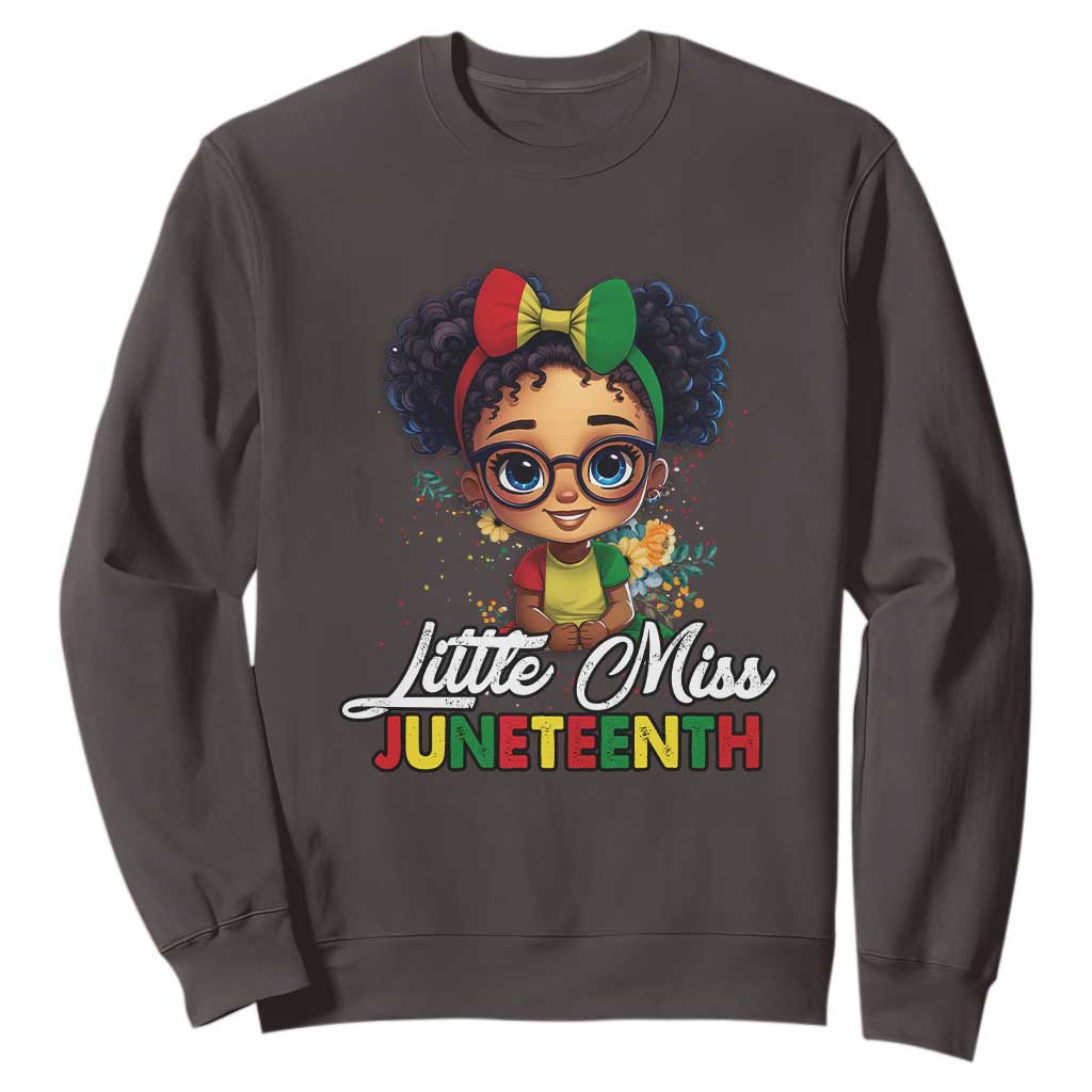 Little Miss Juneteenth Sweatshirt Since 1865 Black History TS02
