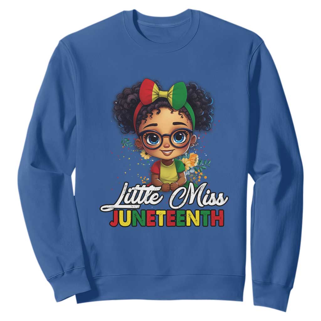 Little Miss Juneteenth Sweatshirt Since 1865 Black History TS02
