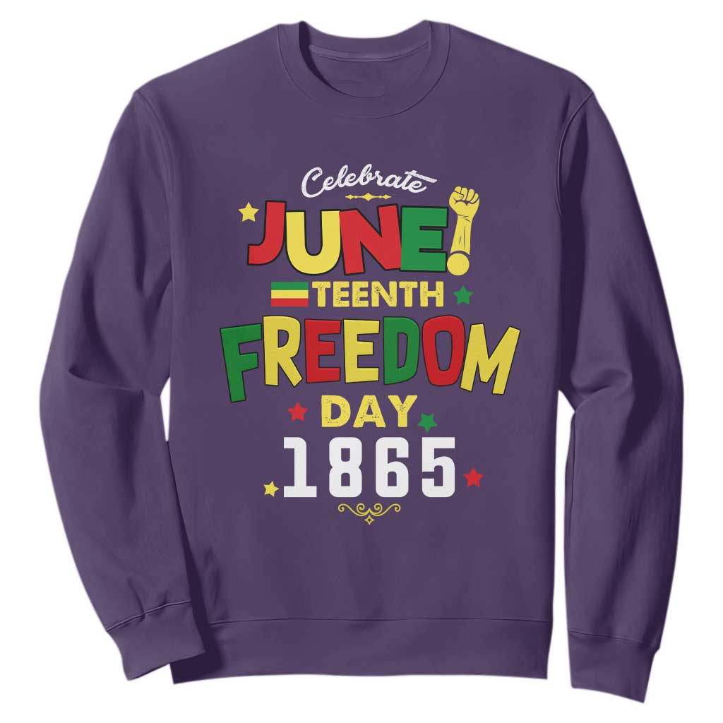 Celebrate Juneteenth 1865 Sweatshirt Freedom Day Black History Independence TS02