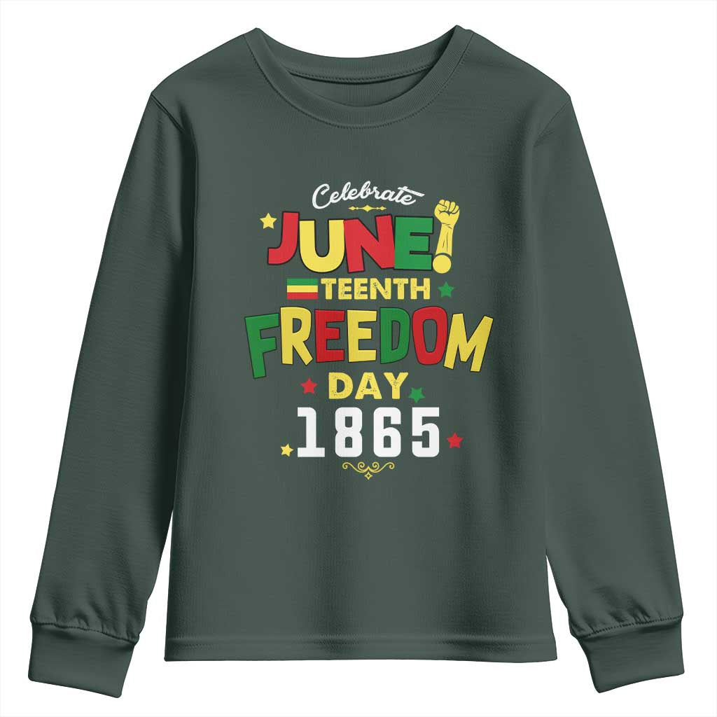 Celebrate Juneteenth 1865 Youth Sweatshirt Freedom Day Black History Independence TS02