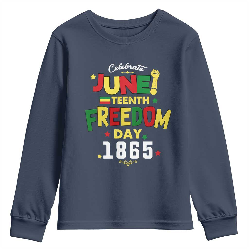 Celebrate Juneteenth 1865 Youth Sweatshirt Freedom Day Black History Independence TS02