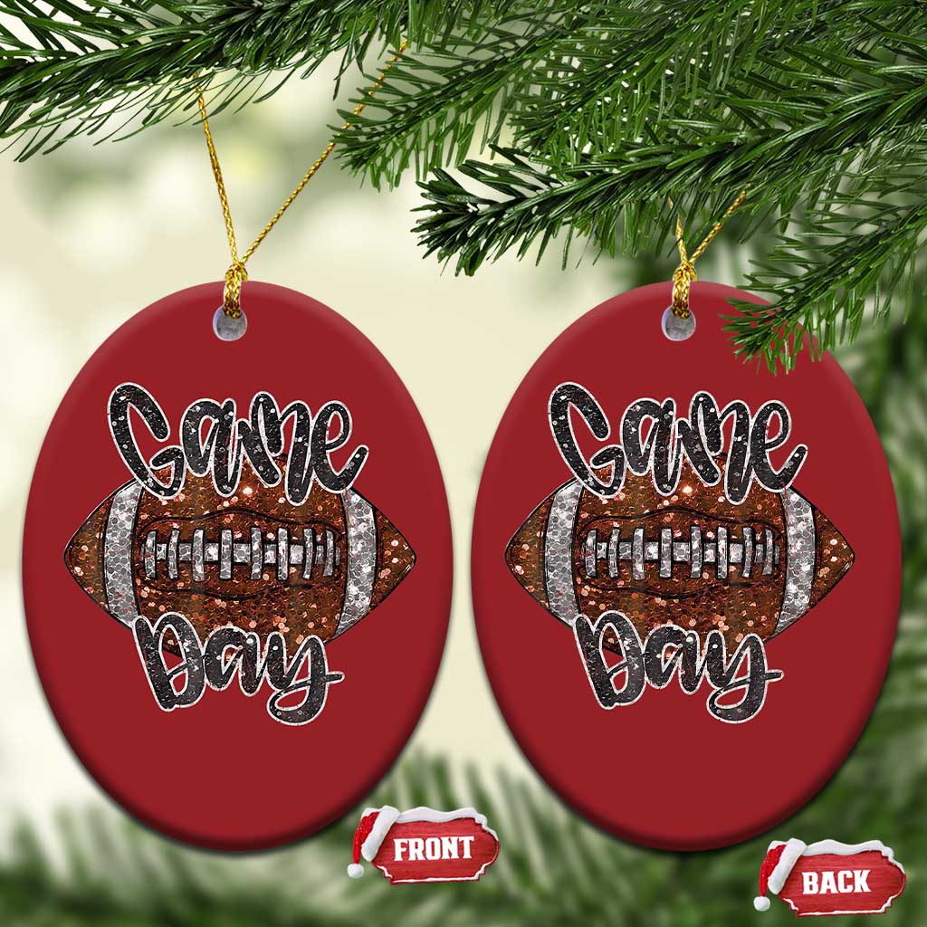 American Football Game Day Christmas Ornament Rugby Season TS02