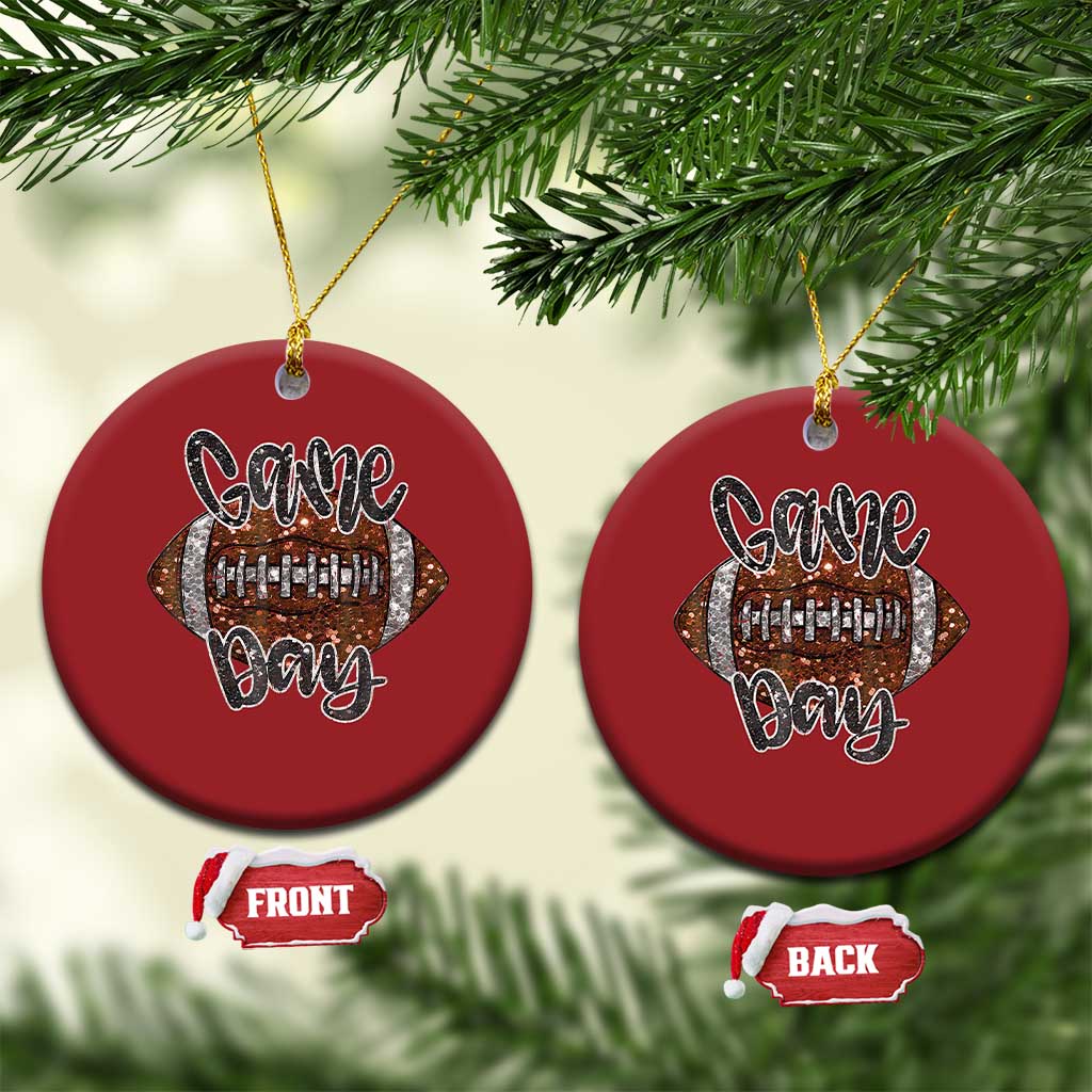 American Football Game Day Christmas Ornament Rugby Season TS02