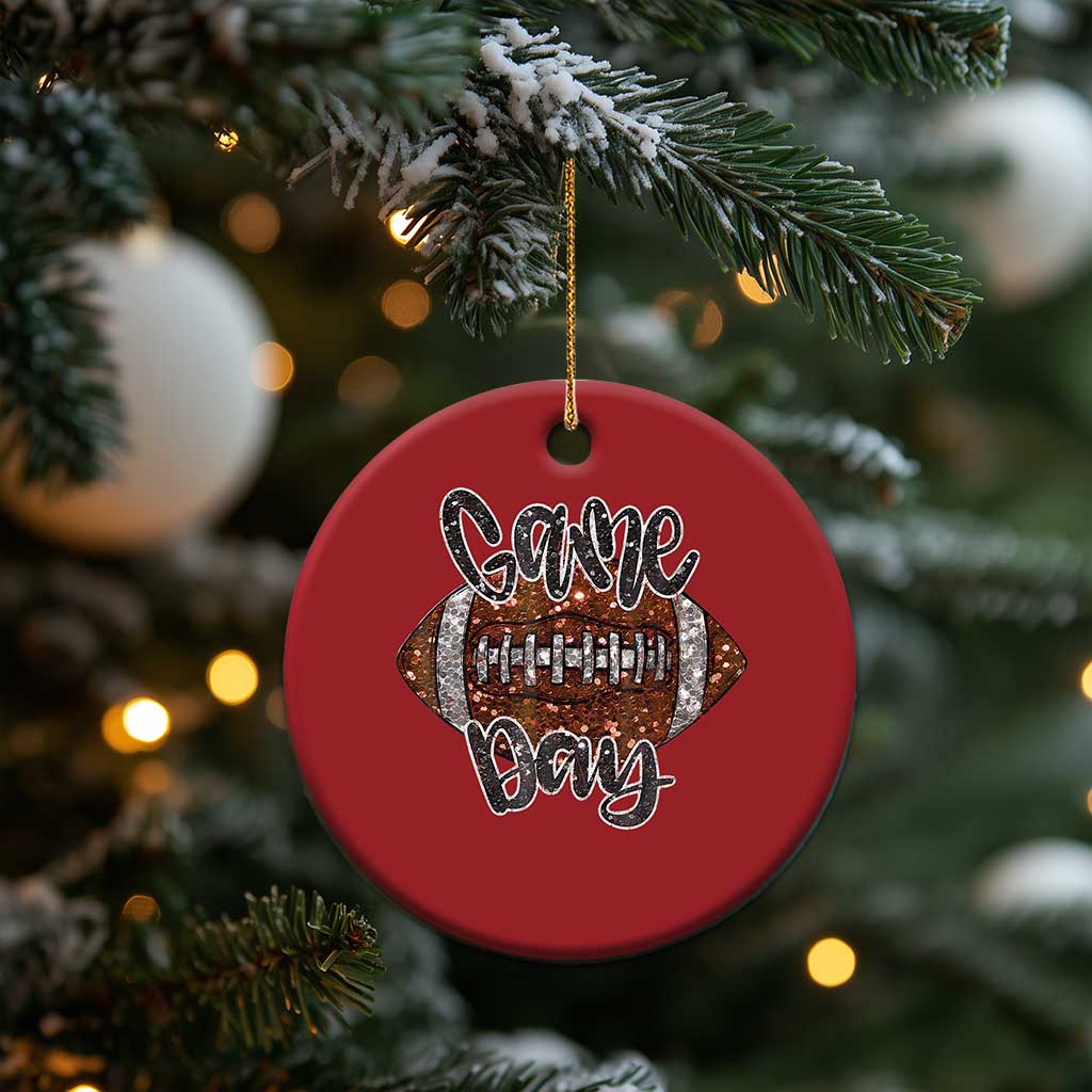 American Football Game Day Christmas Ornament Rugby Season TS02