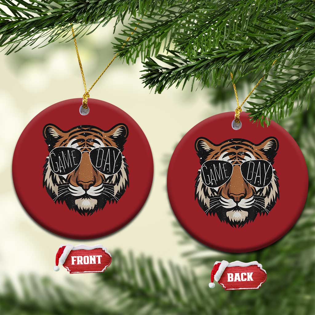 American Football Game Day Christmas Ornament Touchdown Season Cool Tiger TS02