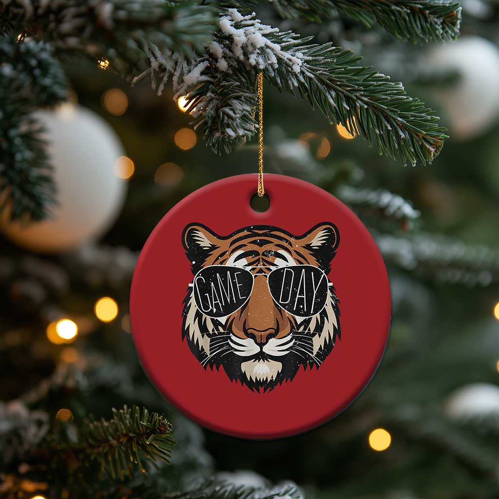 American Football Game Day Christmas Ornament Touchdown Season Cool Tiger TS02