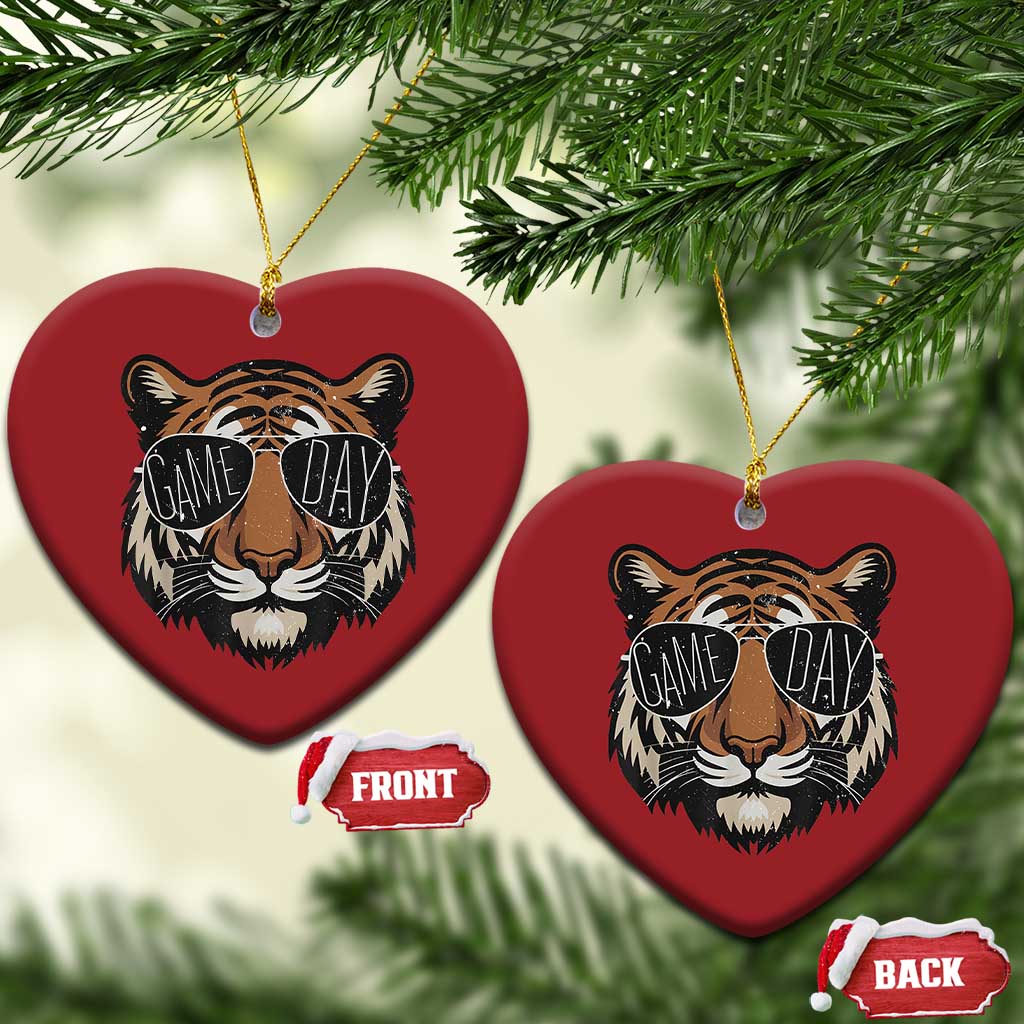 American Football Game Day Christmas Ornament Touchdown Season Cool Tiger TS02