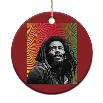 Legend Bob Christmas Ornament One Love The Reggae Vintage Graphic TS02