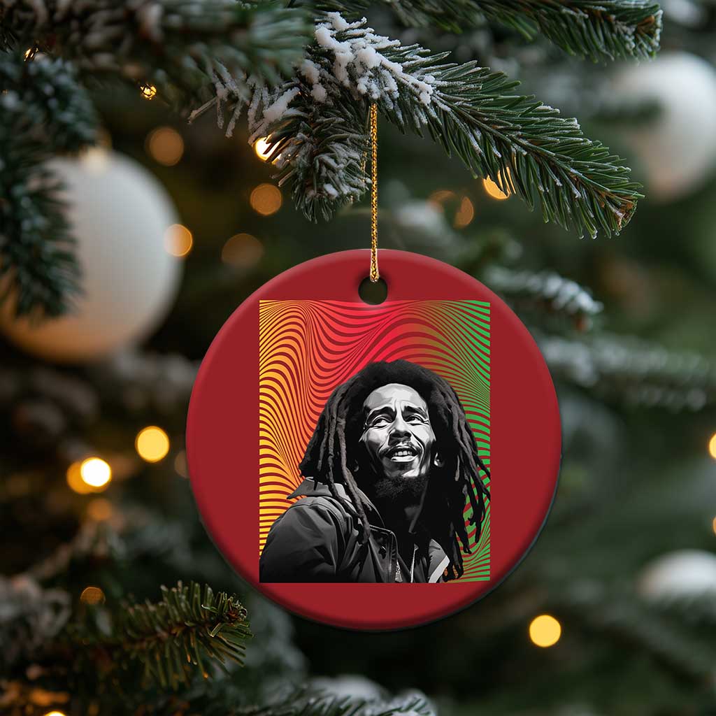 Legend Bob Christmas Ornament One Love The Reggae Vintage Graphic TS02