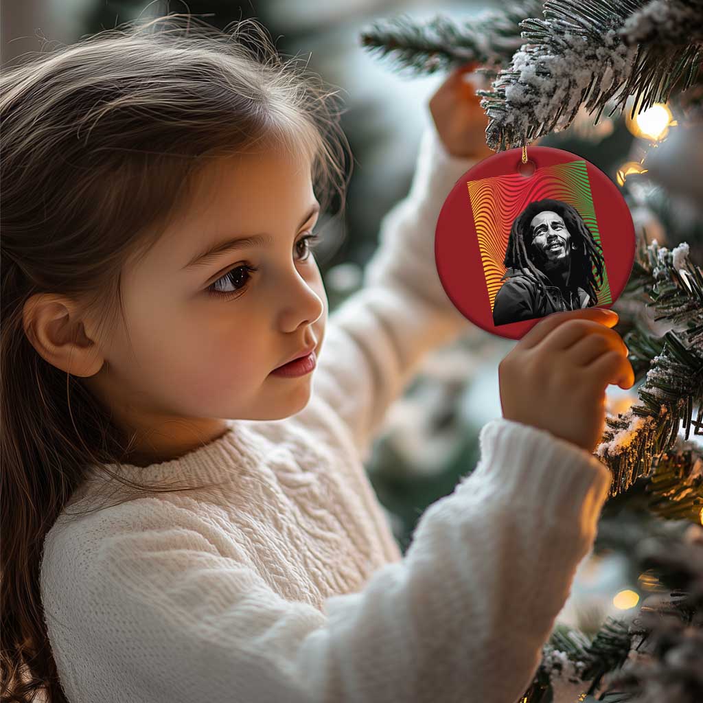 Legend Bob Christmas Ornament One Love The Reggae Vintage Graphic TS02