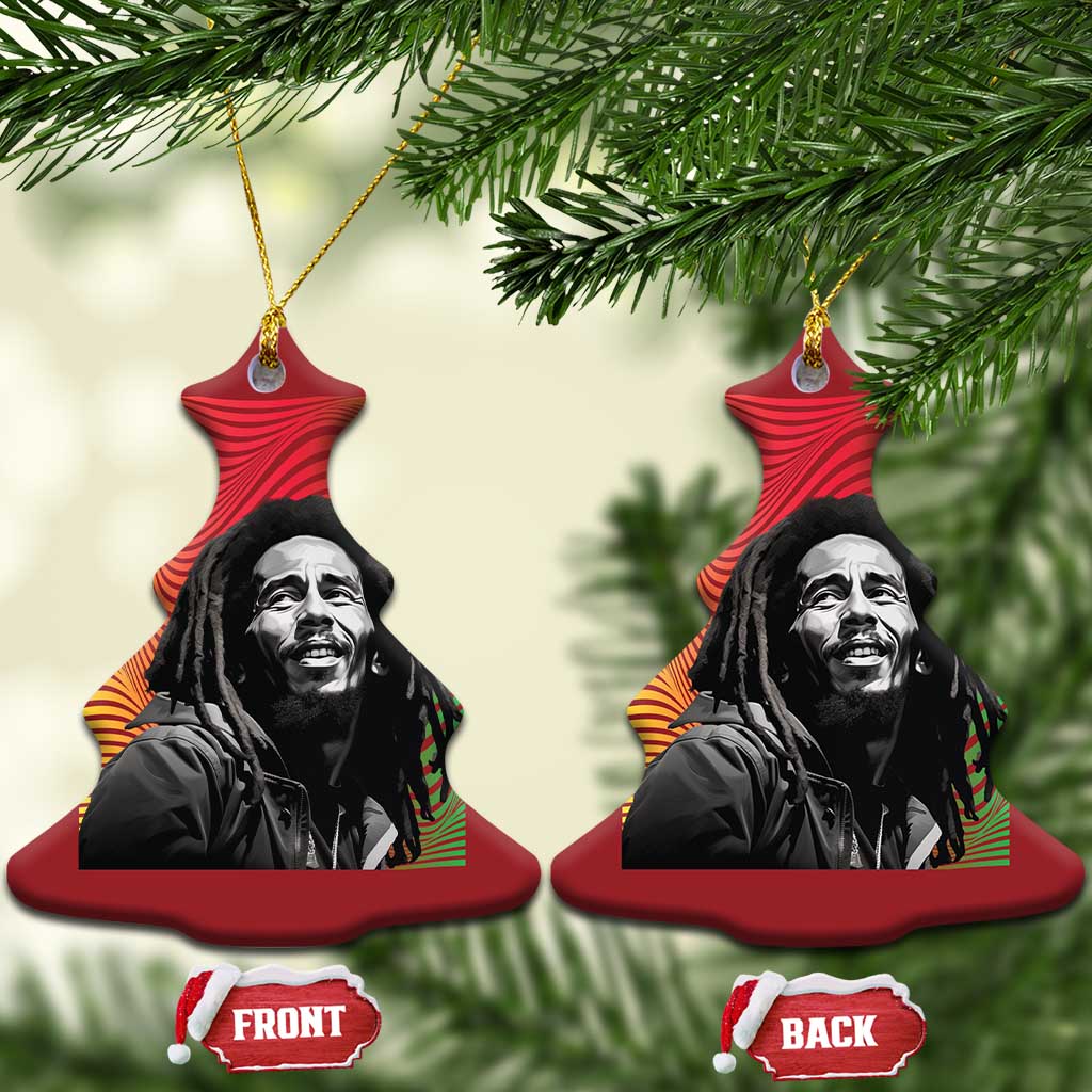 Legend Bob Christmas Ornament One Love The Reggae Vintage Graphic TS02