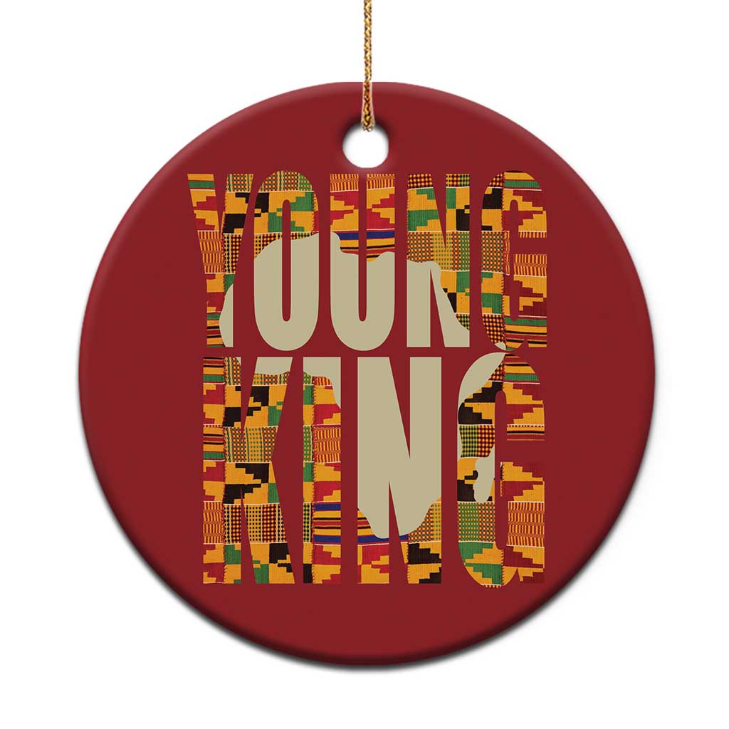 African Kente Christmas Ornament Young King for Boys Men TS02