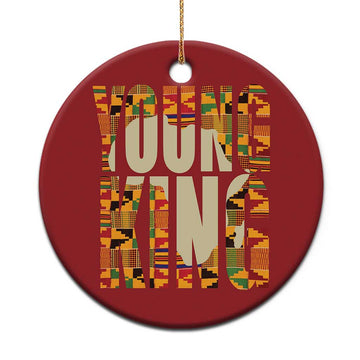 African Kente Christmas Ornament Young King for Boys Men TS02