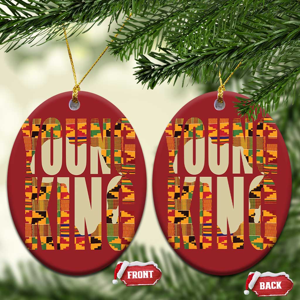 African Kente Christmas Ornament Young King for Boys Men TS02