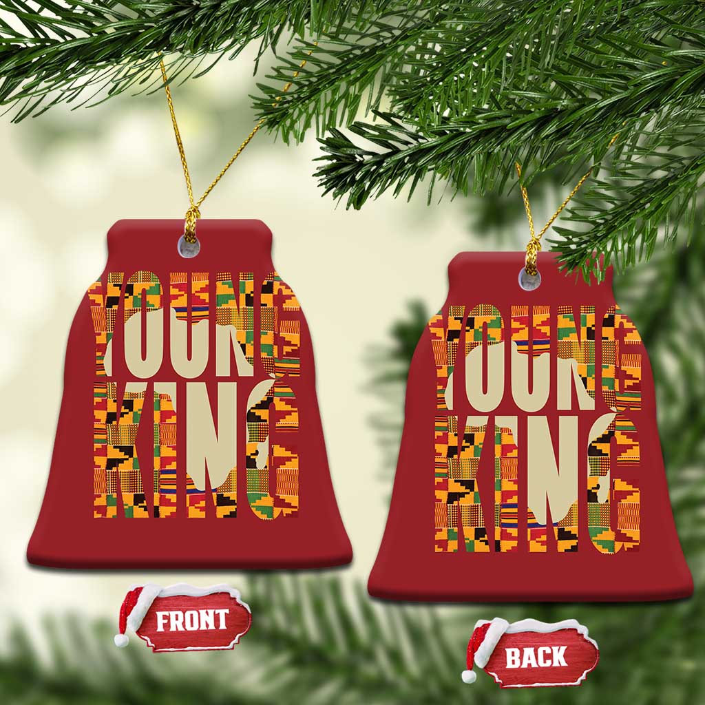 African Kente Christmas Ornament Young King for Boys Men TS02